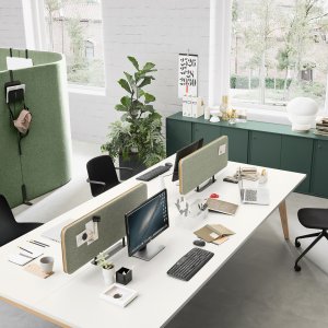 Composição closed office Pigreco com terceiro nível