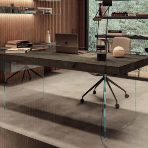 Escritório moderno com a secretária Air Desk da LAGO