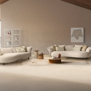 Versão sem apoios de braços do sofá lounge Nuvola
