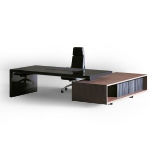 Asymmetrical da Tecno, design Piero Lissoni, num gabinete de administrador