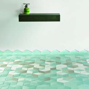 Pavimento Tex na cor Grey com tons misturados numa rececao