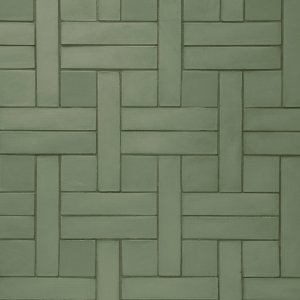 Pavimento exterior em Weaving no tom Green