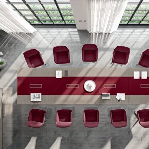 Mesa de apoio X10 com perna de aço em anel