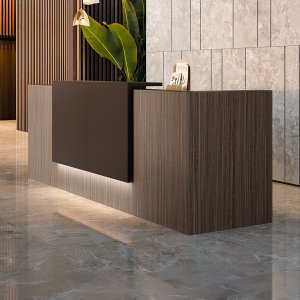 Alimentador e cablagem organizada sob o tampo do balcão Z2 da Quadrifoglio