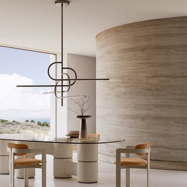 Secretária de direção em vidro temperado Gallotti&Radice num escritório